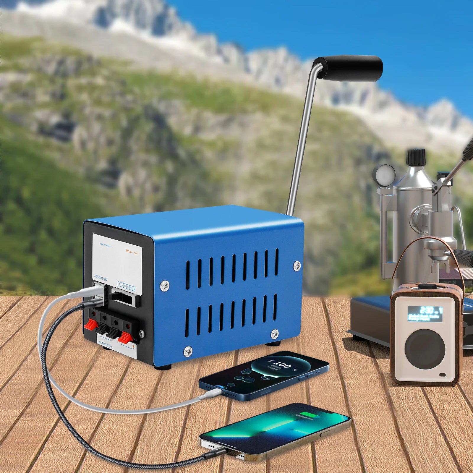 Hand Crank Power Generator